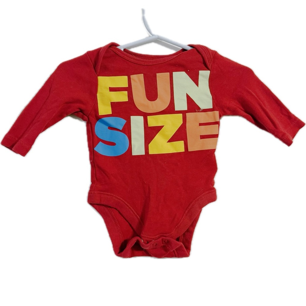 Old Navy Red 'Fun Size' Kids Bodysuit